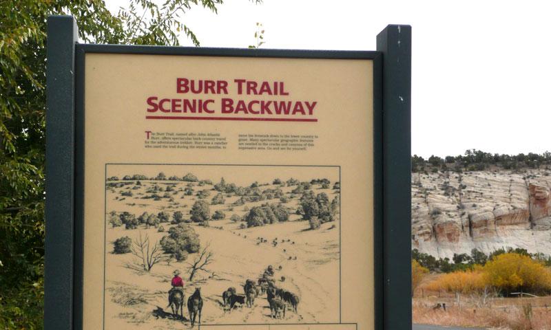 The Burr Trail Scenic Backway in Southern Utah