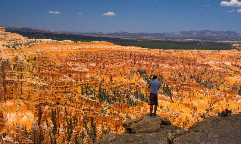 Overlooking Bryce Canyon at Sunset
